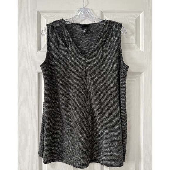 Any Wear By Catherines Women's Cut Out V-Neck Sleeveless Top Size OX 14/16W - Picture 1 of 8